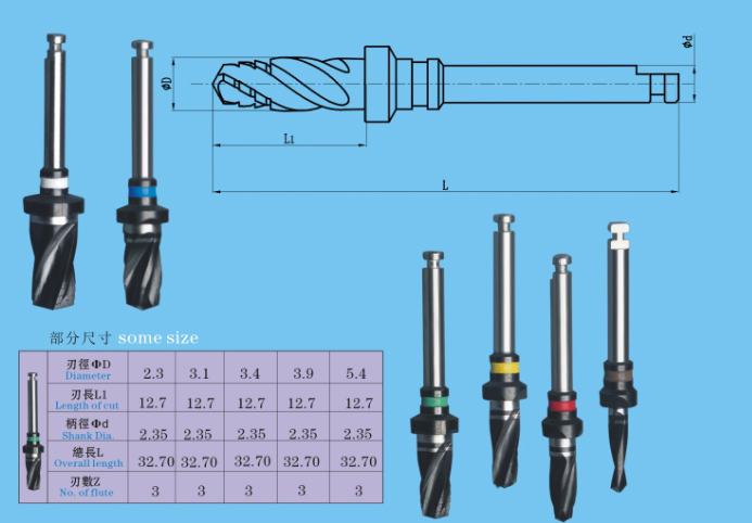 Digital dental implant drill P97