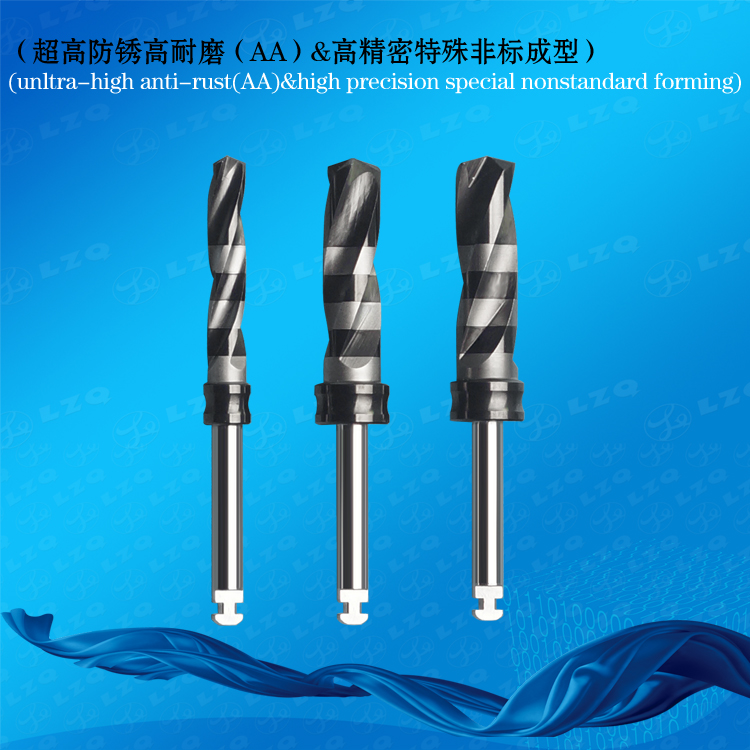 Bone Contour Drill Implant Fixture Mount Drill Stainless Steel Handle