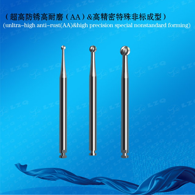 Dental Round Bur Without Irrigation Implant Cross Cut Rose Drill Dental Ball-Headed Diamond Mill Ros