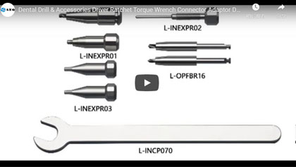 Dental Drill & Accessories Driver Ratchet Torque Wrench Connector Adaptor Drill Guide Stopper Sleeve